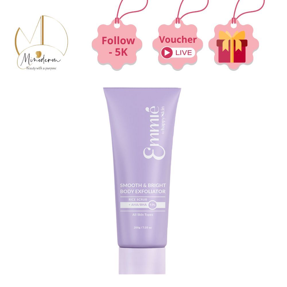 Tẩy Tế Bào Chết Làm Sáng Da Toàn Thân Emmié by HappySkin Smooth & Bright Body Exfoliator 200g