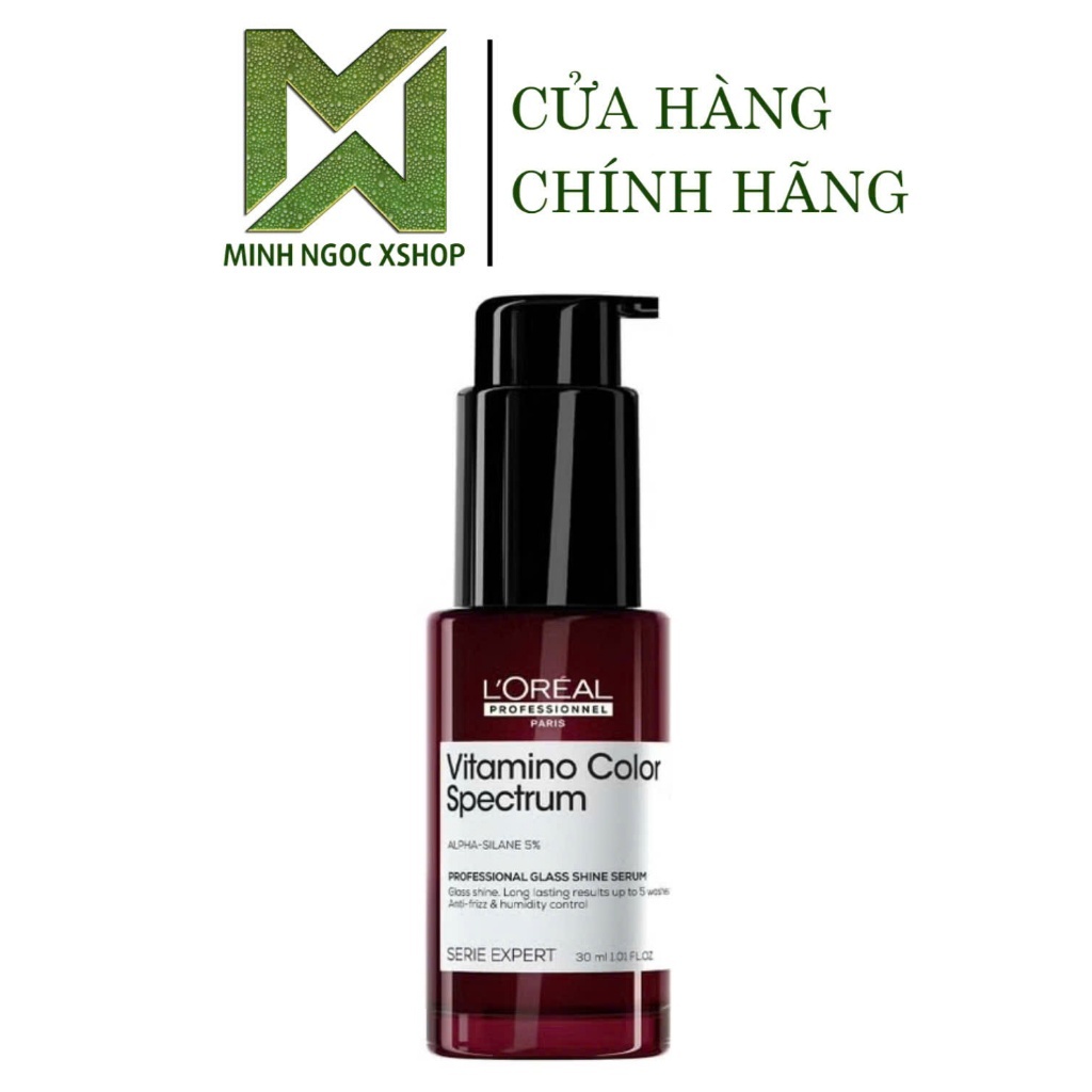 Tinh dầu dưỡng tóc dành cho mọi loại tóc nhuộm L'Oréal - Loreal Vitamino Color Spectrum Serum 30ML C