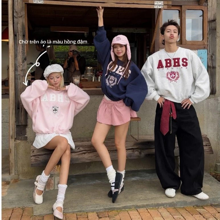 AB HOUSE - Áo sweater form rộng LIER nam nữ