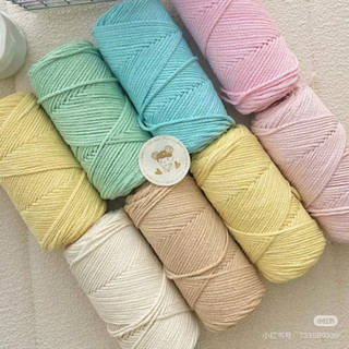 [Lilithes_vn] Cuộn Len Cotton Love 100GR, Len Cotton Ống Valentine 3.0MM