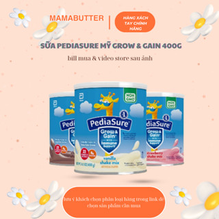    100% Ship air- có bill  Sữa pediasure mỹ grow & gain 400g 