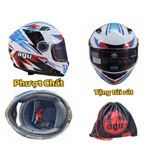 Mũ bảo hiểm Fullface AGU nhiều màu tặng kèm túi rút xịn sò-Nón bảo hiểm AGU cao cấp hàng chính hãng