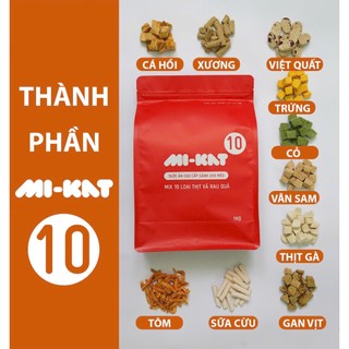 HẠT MIKAT 10 MIX TOPING HẠT CHO MÈO FULL TOPINH PHÙ HỢP MỌI LỨA TUỔI