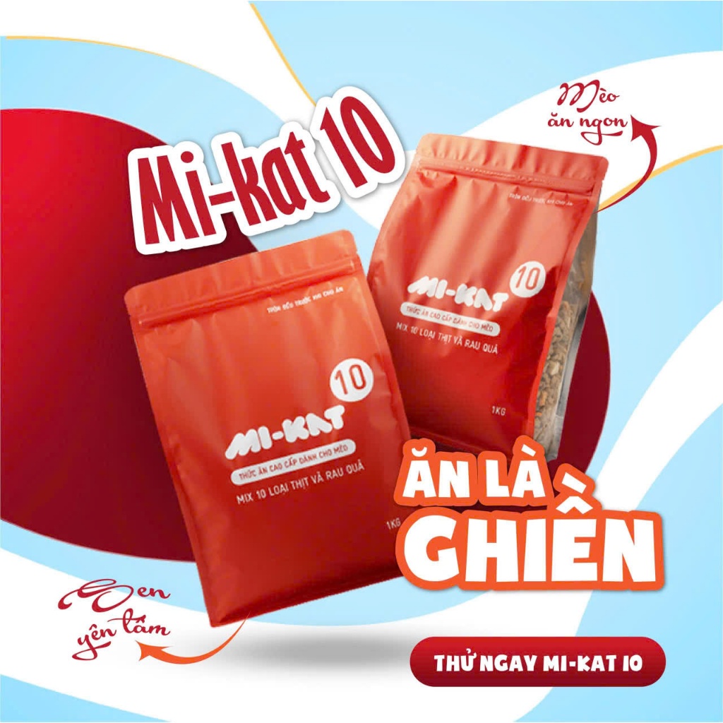HẠT MIKAT 10 MIX TOPING HẠT CHO MÈO FULL TOPINH PHÙ HỢP MỌI LỨA TUỔI