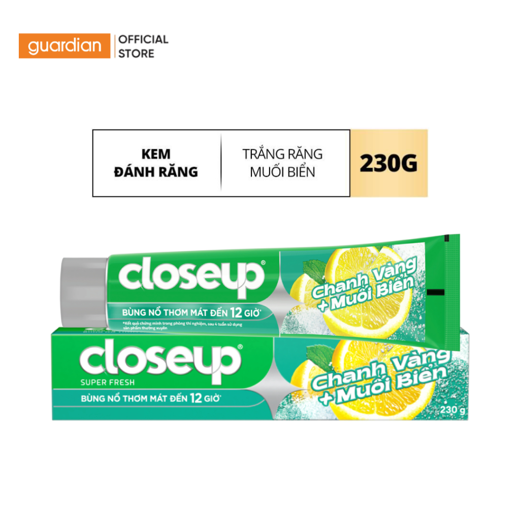 Kem Đánh Răng Closeup Detox Trắng Răng Muối Biển 230g
