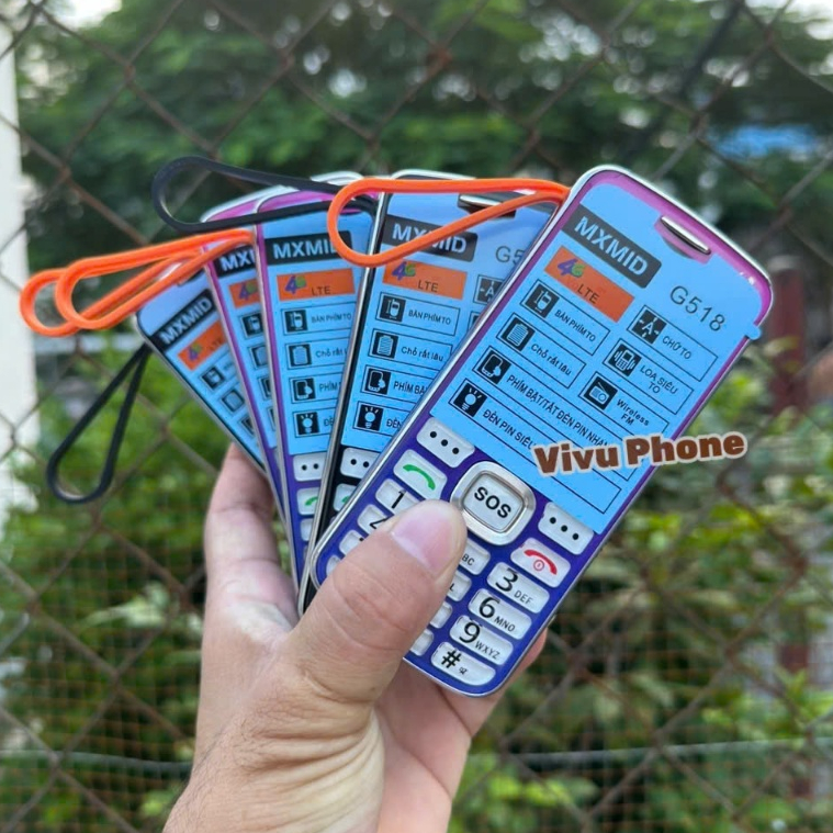 Điện Thoại MXMID G518 4G Cho Người Già, Loa To Chữ Lớn, Pin Dùng 7 Ngày, Đèn PIn Siêu Sáng, BH 1 Năm