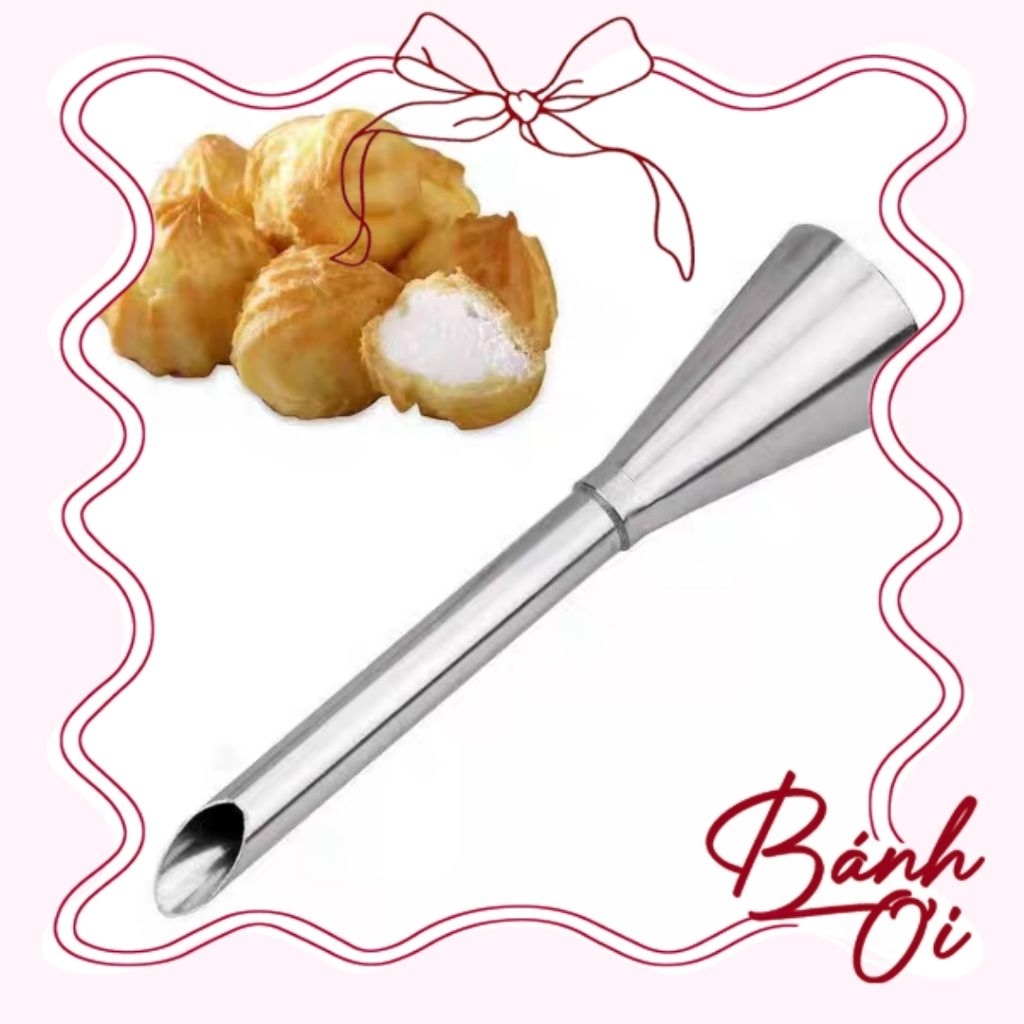 Đui Bơm Kem, Đui Bơm Nhân Su Kem - Dụng Cụ Bơm Kem, Dụng Cụ Làm Bánh, Bánh Su, Cupcake
