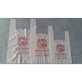 10kg túi 2 quai HDPE in theo yêu cầu