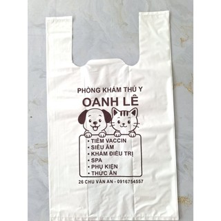10kg túi 2 quai HDPE in theo yêu cầu