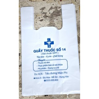 10kg túi 2 quai HDPE in theo yêu cầu