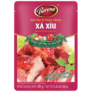 Xốt gia vị hoàn chỉnh barona xá xíu 80g/ sốt barona thịt nướng xá xíu