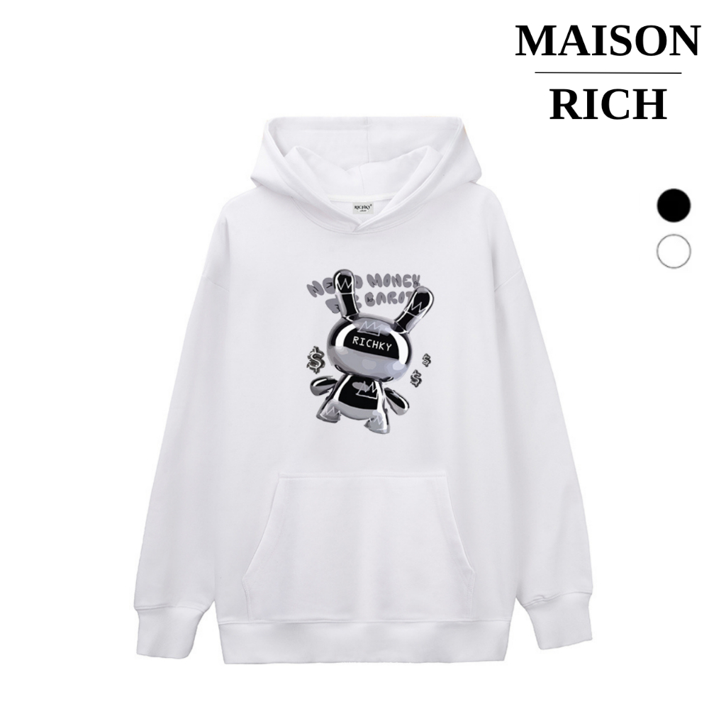 Áo Hoodie Maison Rich Premium Nỉ Thỏ Money Rabbit