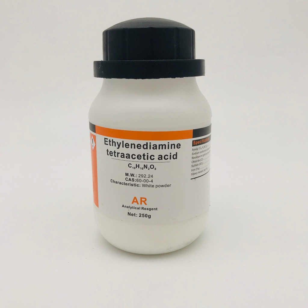 Hóa chất Ethylenediaminetetraacetic acid [EDTA] 99.5% (AR, Chai 250G, Xilong, Cas 60-00-4)
