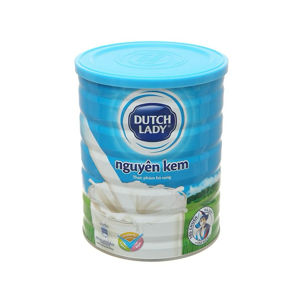 Sữa Bột Nguyên Kem Dutch Lady – Hộp 850g, Giàu Canxi, Thơm Béo Tự Nhiên, Dinh Dưỡng Cho Cả Gia Đình