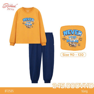 Bộ dài cotton bé trai 11-23kg