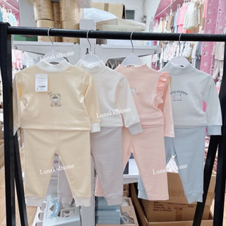  Bộ Dài Tay Moon Cổ 3cm Siêu Mềm Mịn Cho Bé 9m-3y 