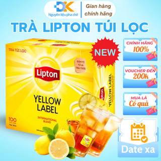 Trà túi lọc Lipton 100 túi x2g trà đen túi lọc pha chế trà chanh trà tắc trà trái cây
