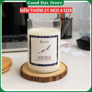  Nến Thơm Handmade AGAYA Candle Cup - Thư Giãn,Dễ Ngủ,Khử Mùì,Quà Tặng -Tinh Dầu Nguyên Chất,Sáp Cọ 