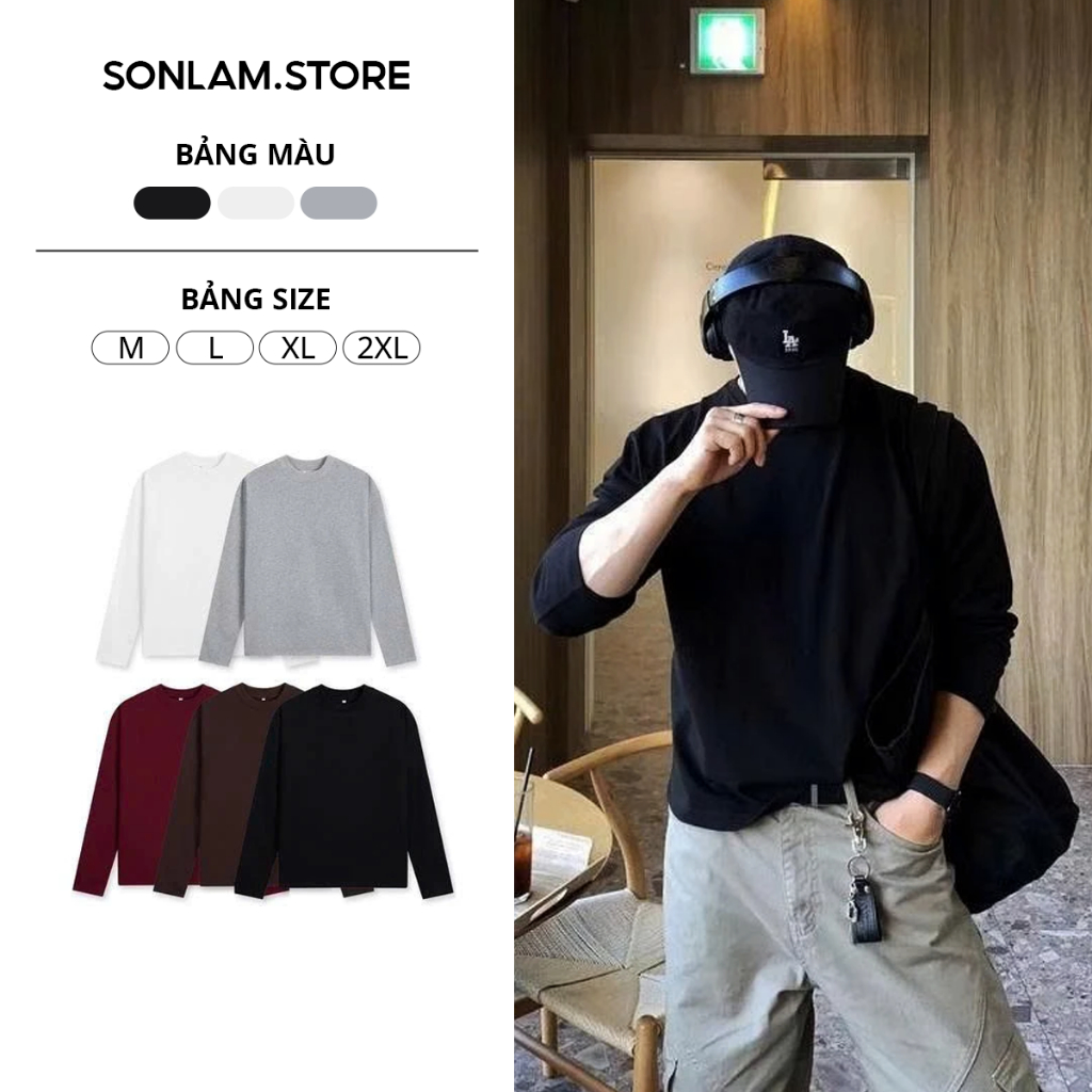 Áo Thun Dài Tay Unisex Local Brand Cotton 2 Chiều Mềm Mịn Form Regular Nam Nữ Basic Thời Trang