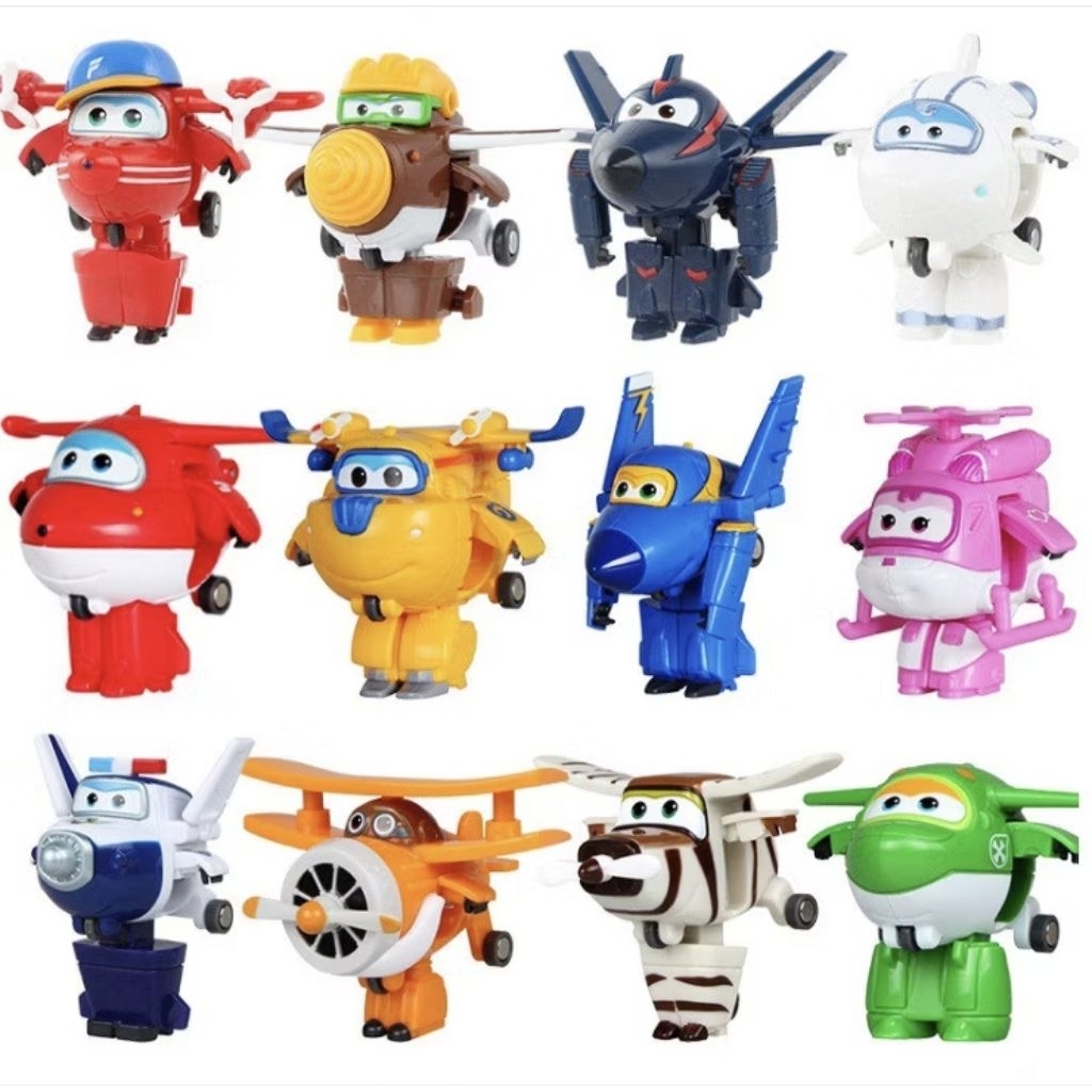 Bộ 8 đội bay siêu đẳng Super Wings Superwing biến hình cho bé