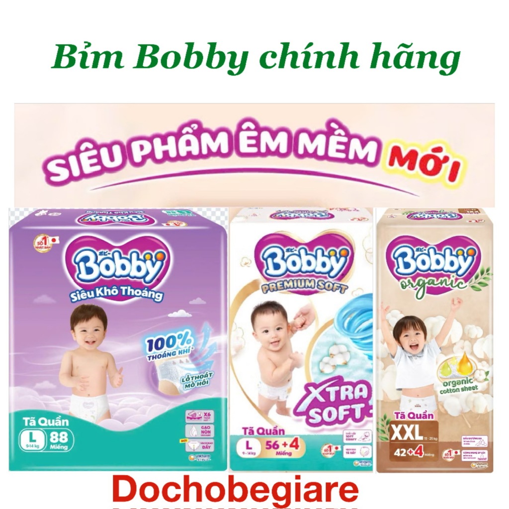 [FBS] Bỉm quần bobby ultra+/ premium soft chính hãng Unicharm các size cho bé yêu M92/L88/XL76/XXL7