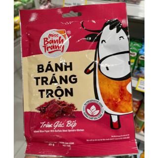 Bánh tráng trộn sate tôm hành