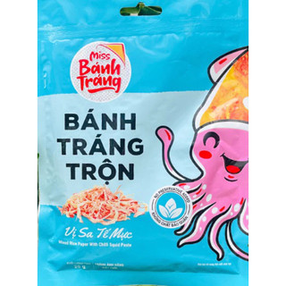 Bánh tráng trộn sate tôm hành