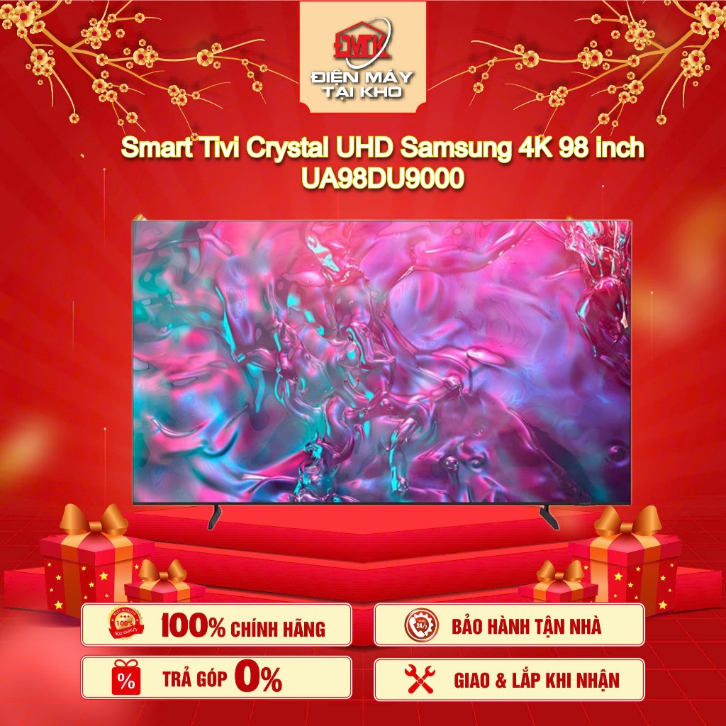 Smart Tivi Samsung 98 inch  UA98DU9000 98″ 4K Crystal UHD – Supersize Picture Enhancer – Tizen OS