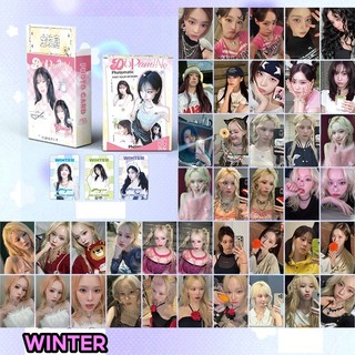 Set 50 photo card unoff Hologram WINTER cute 2025