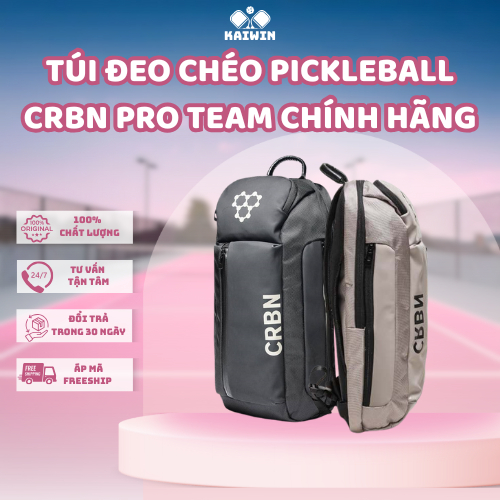 Túi Đeo Chéo Pickleball CRBN Pro Team Sling Bag Chính Hãng – Chống Nước, Ngăn Vợt & Laptop