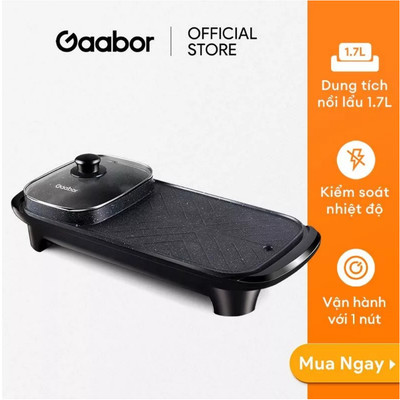 Gift_Nồi đa năng lẩu nướng 2 trong 1 EH-MO1A hiệu Gaabor