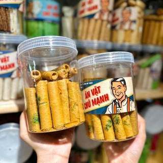  Bánh Ống Ngò Nhân Bơ Đậu Phộng - Ăn Vặt Chú Mạnh 