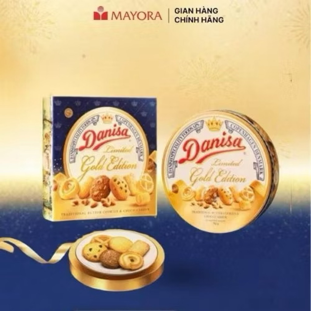 BÁNH QUY BƠ DANISA LIMITED GOLD EDITION - PHIÊN BẢN ĐẶC BIỆT 6 V - 792g