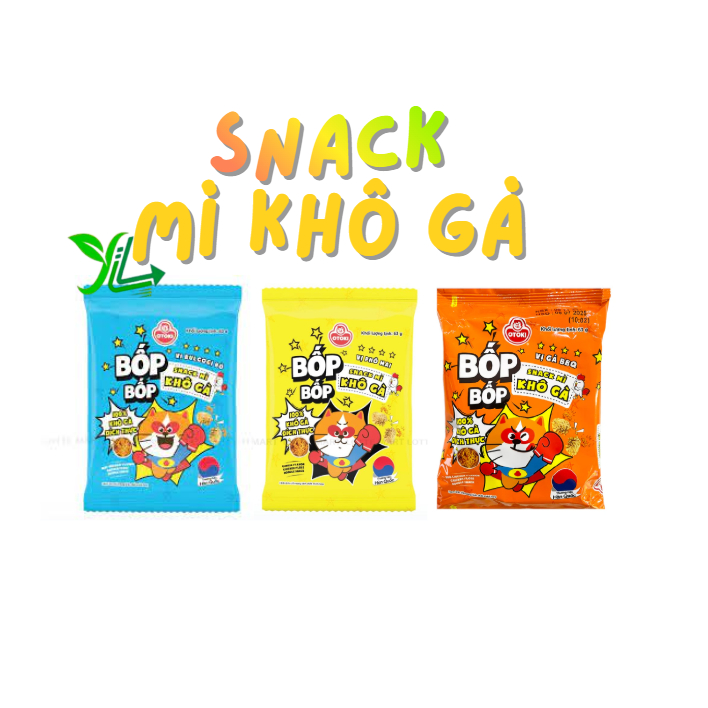 Snack Mì Khô Gà Bốp Bốp VỊ Phô Mai/ BBQ/ Bulgogi Otoki 63g