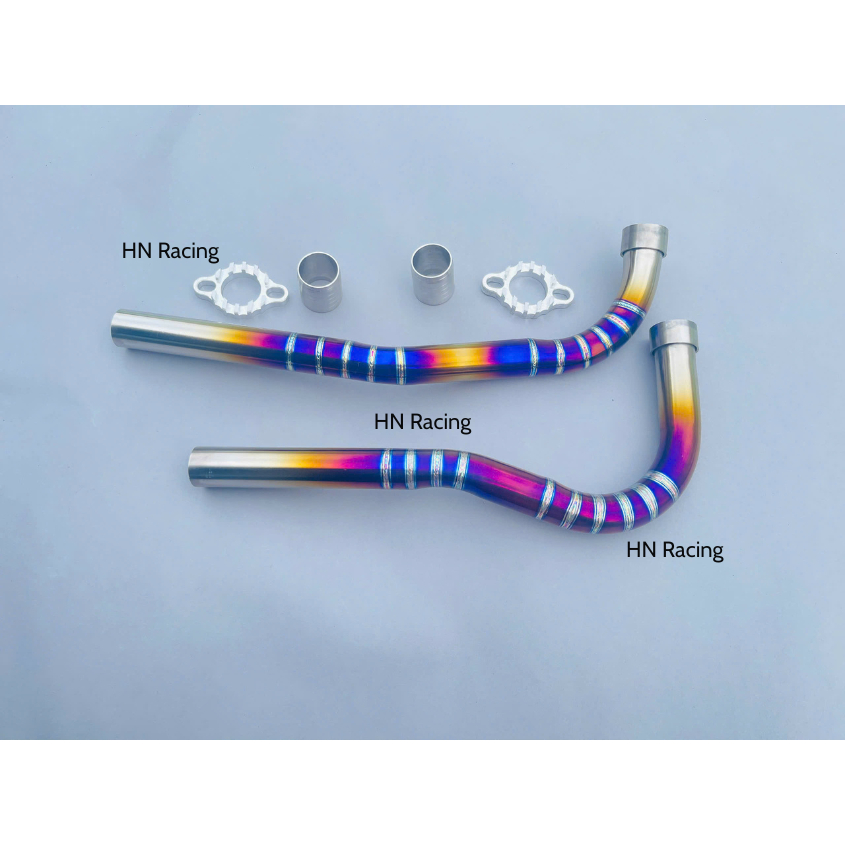 Cổ Pô Titan Hàn Gắn Pô Zin Cho Xe Wave Nhỏ Dream Cud Rs100 Zx 50cc Size 27 Fom Thòng & Zin