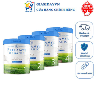   Date 2027  Sữa Bellamy Organic A2 Úc 800g Số 1,2,3,4 - Sữa Bột Công Thức 
