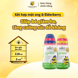  Siro ho Zarbee's Baby Cough Syrup + Immune Giảm Ho Khang Đờm và Tăng Đề kháng cho bé từ 2 tuổi -  Hàng Mỹ  