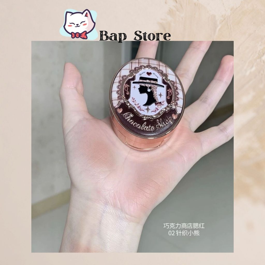 [Sẵn][Flower Knows] Phấn má hồng,son choco  Flower Knows Chocolate Wonder