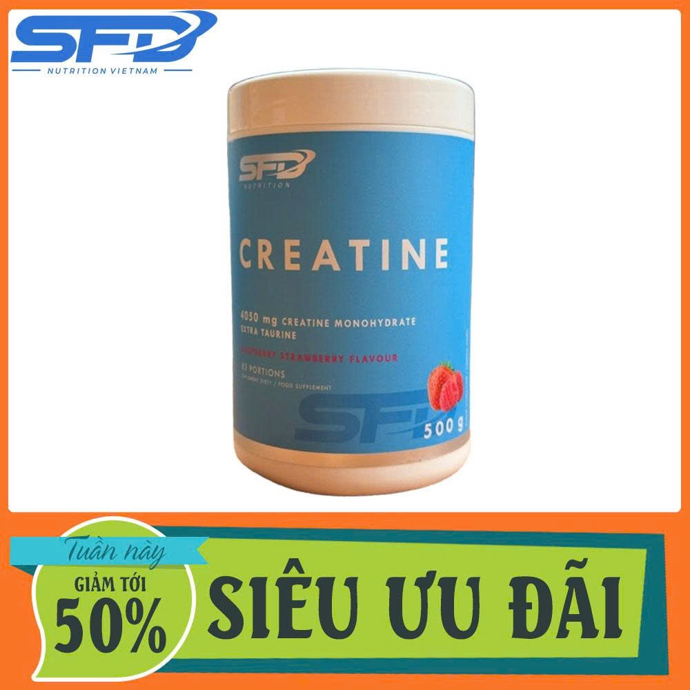 SFD Creatine Dâu Mâm Xôi – Bơm Cơ Căng, Tập Sung Mỗi Buổi