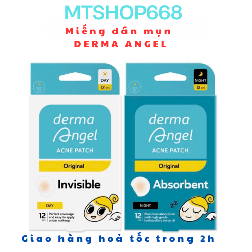 Miếng Dán Mụn Ngày Đêm Hologram Derma Angel Acne Patch