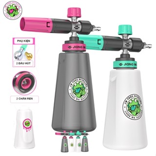  Bình Phun Bọt Tuyết Cao Cấp Jiong Wa 1000ml – Đầu Inox Bọt Dày Mịn Đóng Mở Nhanh Dễ Dùng - JW1LPIN 