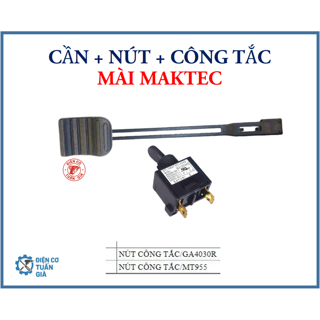 MAKTEC 961 - BỘ (3 chi tiết) hoặc mua riêng CẦN + NÚT / CÔNG TẮC MÁY MÀI MAKTEC 961/4030R, MT950