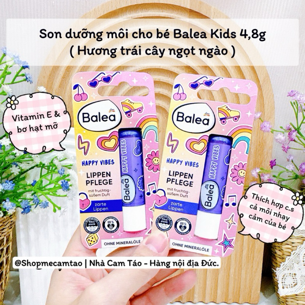 son dưỡng môi trẻ em Balea Kids Happy Vibes