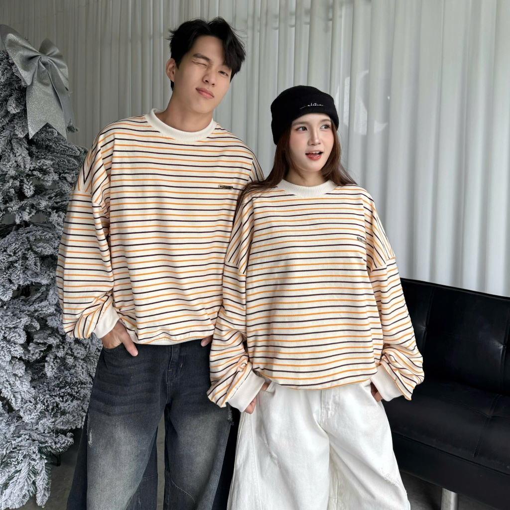 [BST THU ĐÔNG] ÁO SWEATER KẺ SỌC PREMIUM CHẤT VẢI LEN DỆT THOÁNG MÁT FORM BOXY UNISEX | SSSTORE.AESTHETIC | BigBuy360 - bigbuy360.vn