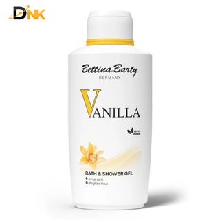   CHÍNH HÃNG ĐỨC  Sữa tắm Bettina Barty Vanilla 500ml – Hương vani dịu nhẹ 100% Vegan mẫu mới 2025 