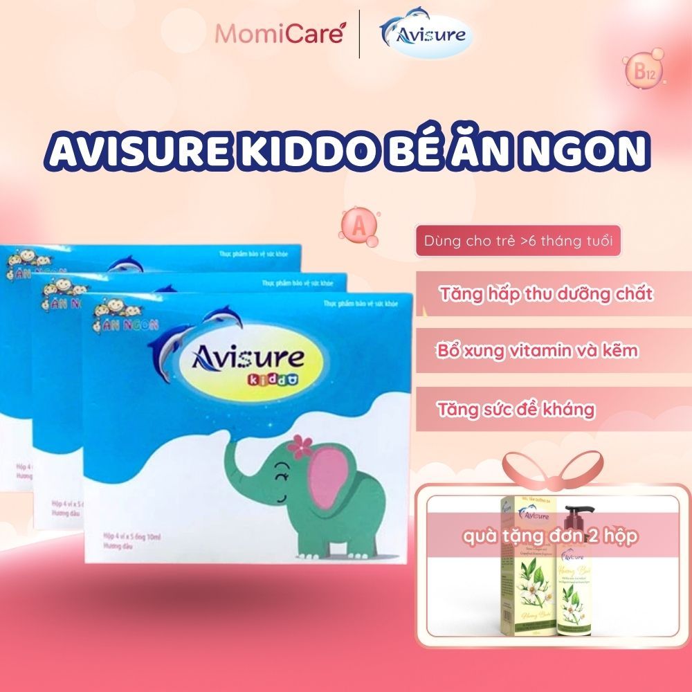 Si-rô Ăn Ngon Avisure Kiddo Momicare Kích Thích Ăn Ngon, Hỗ Trợ Tiêu Hóa 30 ống 10ml AV-KIDDO