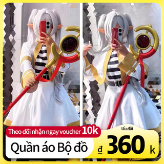 Frieren Cosplay Trang Phục Nữ Full Set Anime Váy Phép Thuật Cổ Trang Đẹp Mắt
