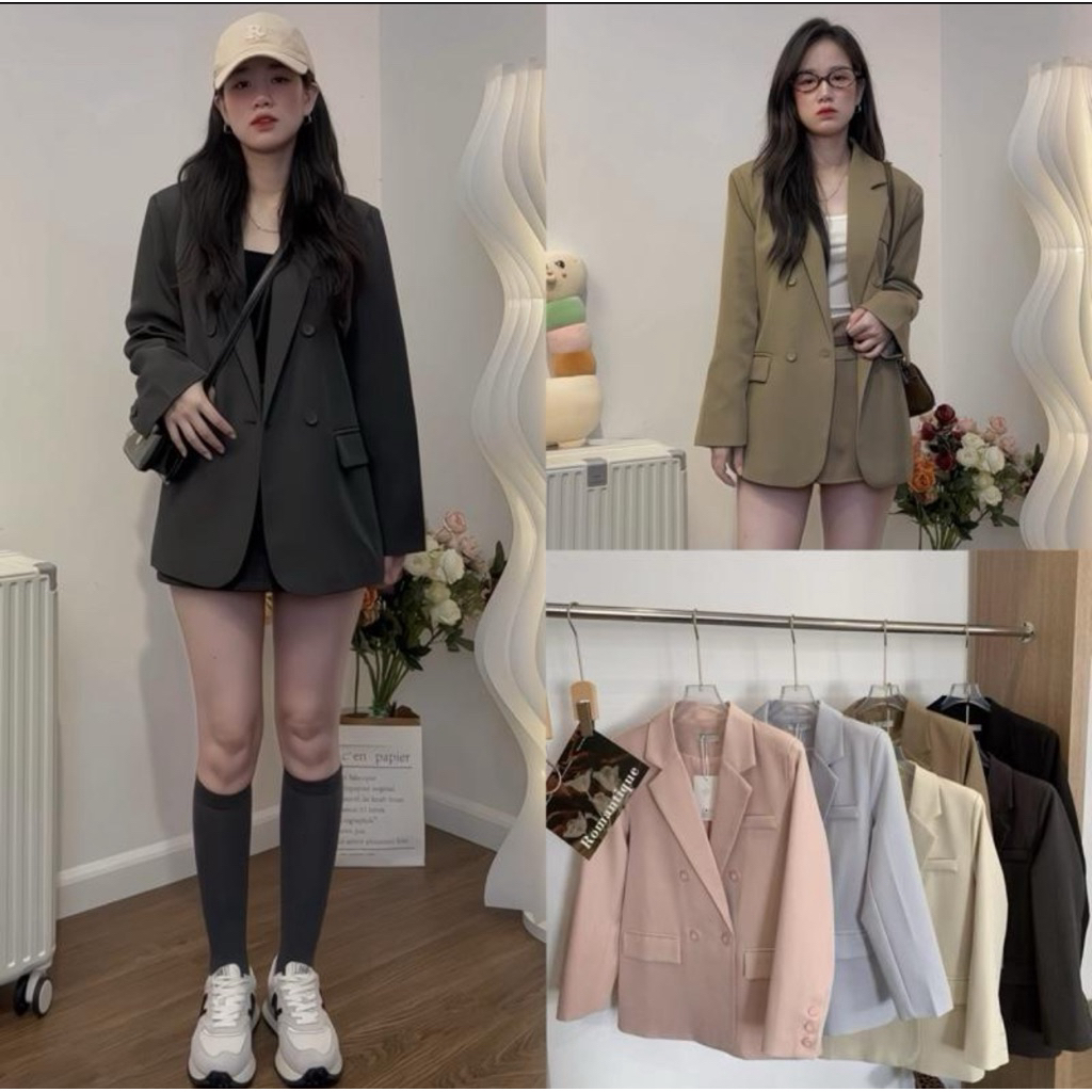 BL06- Áo khoác blazer Boiling dài tay hàng quảng châu