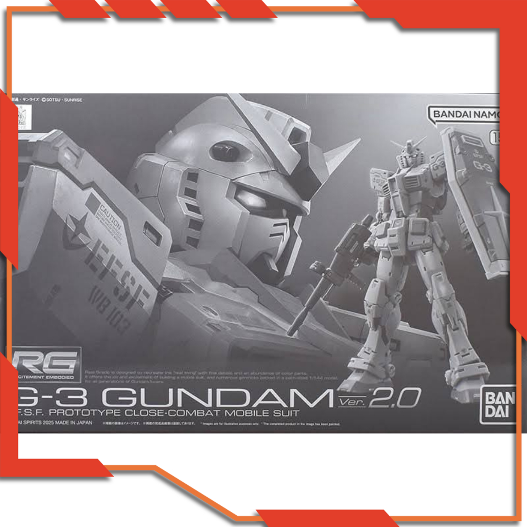 [HÀNG SẴN] Mô hình lắp ráp RG RX-78 G3 Gundam Ver. 2.0 tỉ lệ 1/144 - Chính hãng Bandai