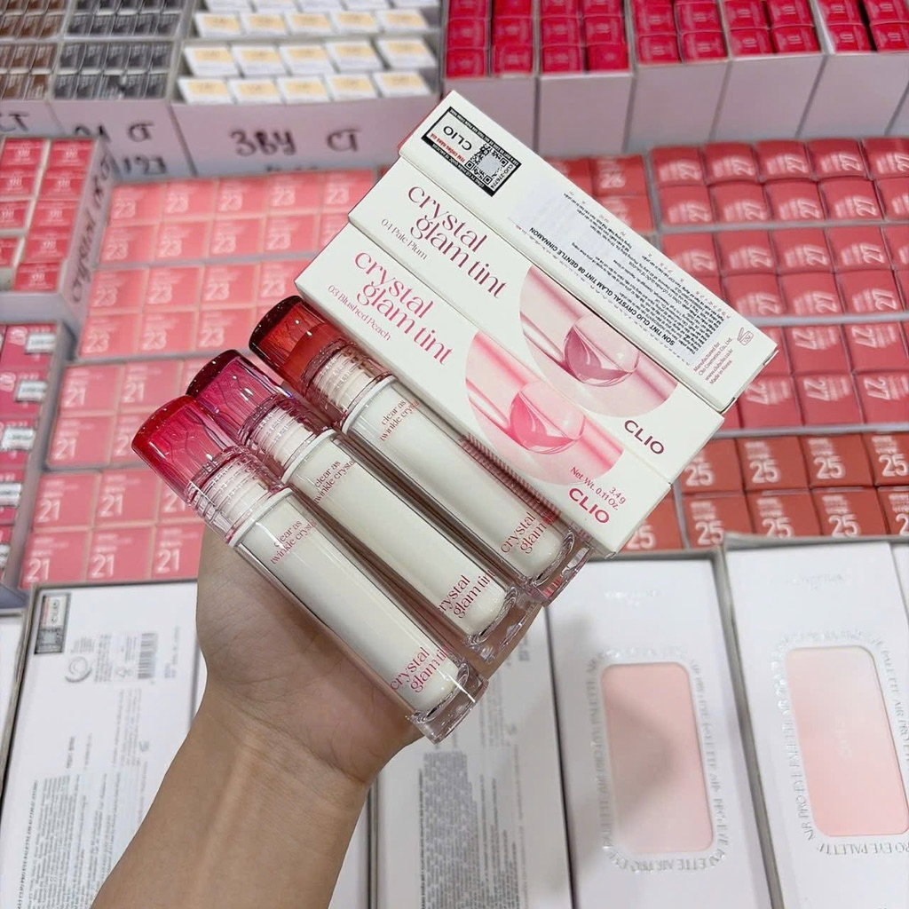 [CHÍNH HÃNG 100%] SON TINT BÓNG CLIO CRYSTAL GLAM TINT #08 GENTLE CINNAMON